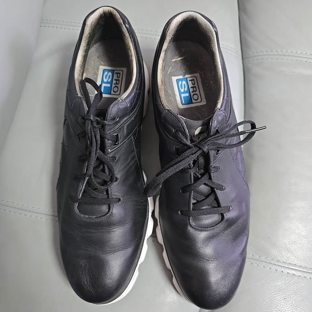 FootJoy mens black Pro SL spikeless golf shoes 11.5 M 53594 - Picture 3 of 7
